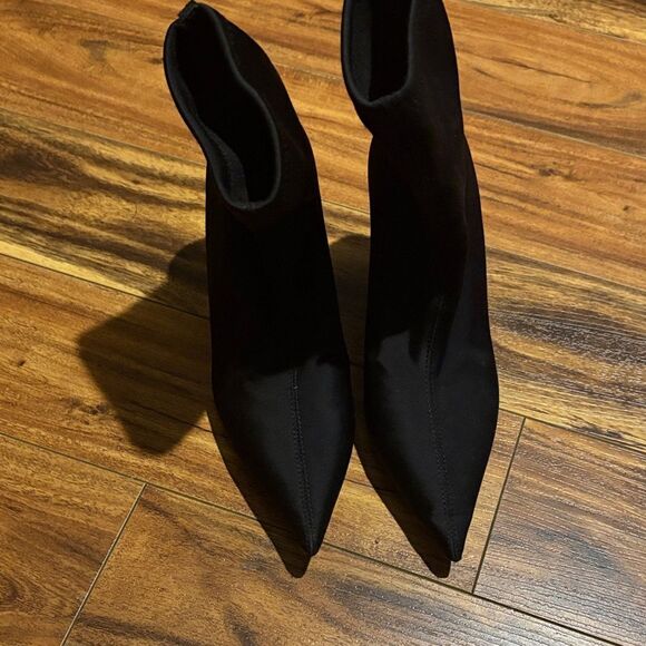 Zara Stretch Wedge Ankle Boots - Picture 2 of 4